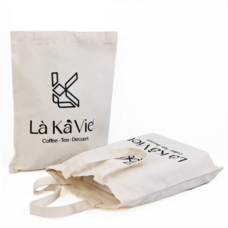 Customized Wholesale White Cotton Tote Bag With Logo High Quality Canvas Cotton Shoulder Tote Bag
