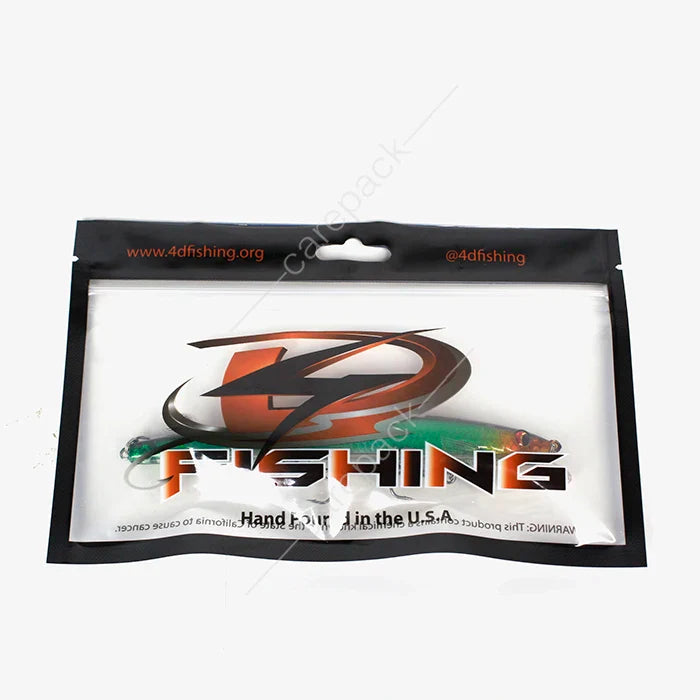 Custom Printed Smell Proof Fish Food Bags Ziplock Plastic Fishing Lure Packing Bag