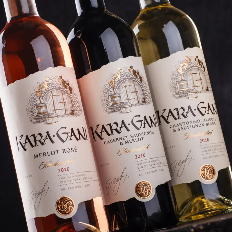 Custom Printing Luxury Adhesive Texture Private Packaging Wine Labels Sticker Gold Foil Embossed Red Wine Labels for Bottles