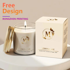 Custom Logo Printing Luxury Gift Contenant Emballage Boite De Bougie Rigid Candle Paper Boxes With Logo Packaging Box for Candle