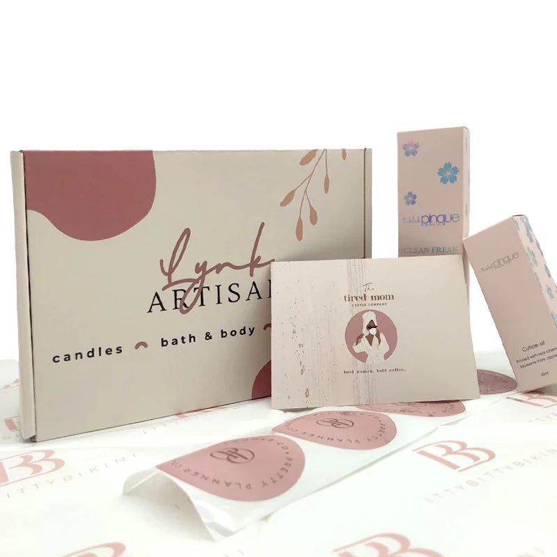 Manufacturer Matte Rose Foil Paper Cajas Carton Mailer Box Custom Shipping Gift Packaging Boxes With Self Adhesive Zipper Tear