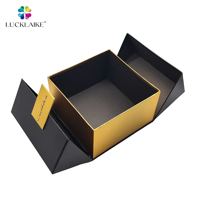 Luxury Premium Black Pu Leather Paper Cardboard Collection Gift Men Ladies Jewelry Watches Box Packaging With Logo