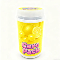 New Trend Push pop Jar 3.5g Container Stickers Gummy Cookie Clear Plastic Jars With Screw Top