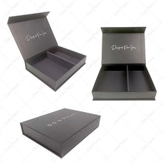 Elegant Recyclable Cardboard Paper Hard Rigid Packaging Bags Magnetic Boxes Matt Lamination Embossing for Food Storage Clothes