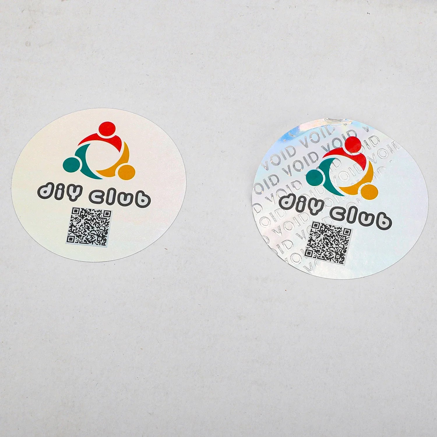 Custom Printing Adhesive Round Holographic Security Warranty Seal Void Stickers Roll Hologram Label for Packaging Security