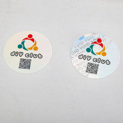 Custom Printing Adhesive Round Holographic Security Warranty Seal Void Stickers Roll Hologram Label for Packaging Security
