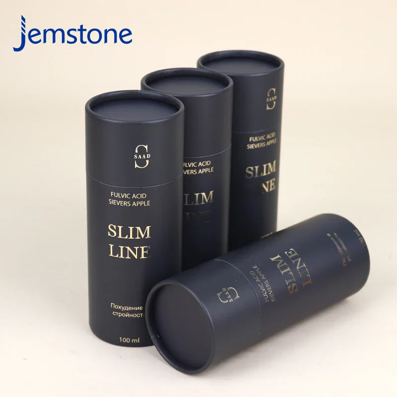 Custom Eco-friendly Luxury Kraft Cardboard Food apple Beverage Cylinder Packaging Tea Coffee Bottle Paper Tube