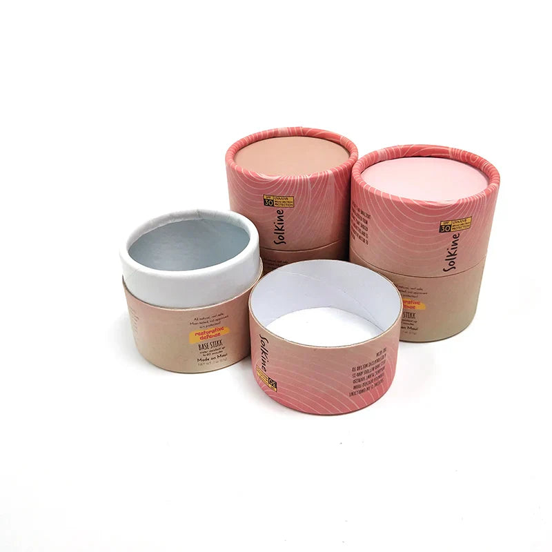 Eco Friendly Cardboard Custom Cylinder Box Liquid Beauty Cream Paper Tube Package Cosmetic Packaging Tube