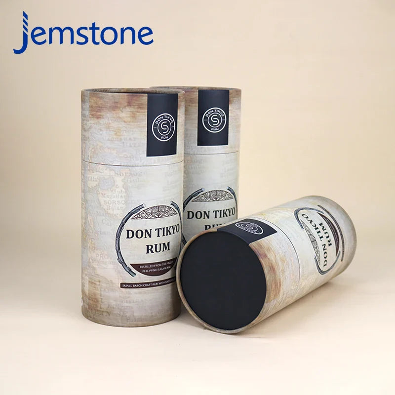 Custom Eco Printed Food Container Box Packaging Round Kraft Cardboard Tube Luxury Push up Cylinder Paper Tube