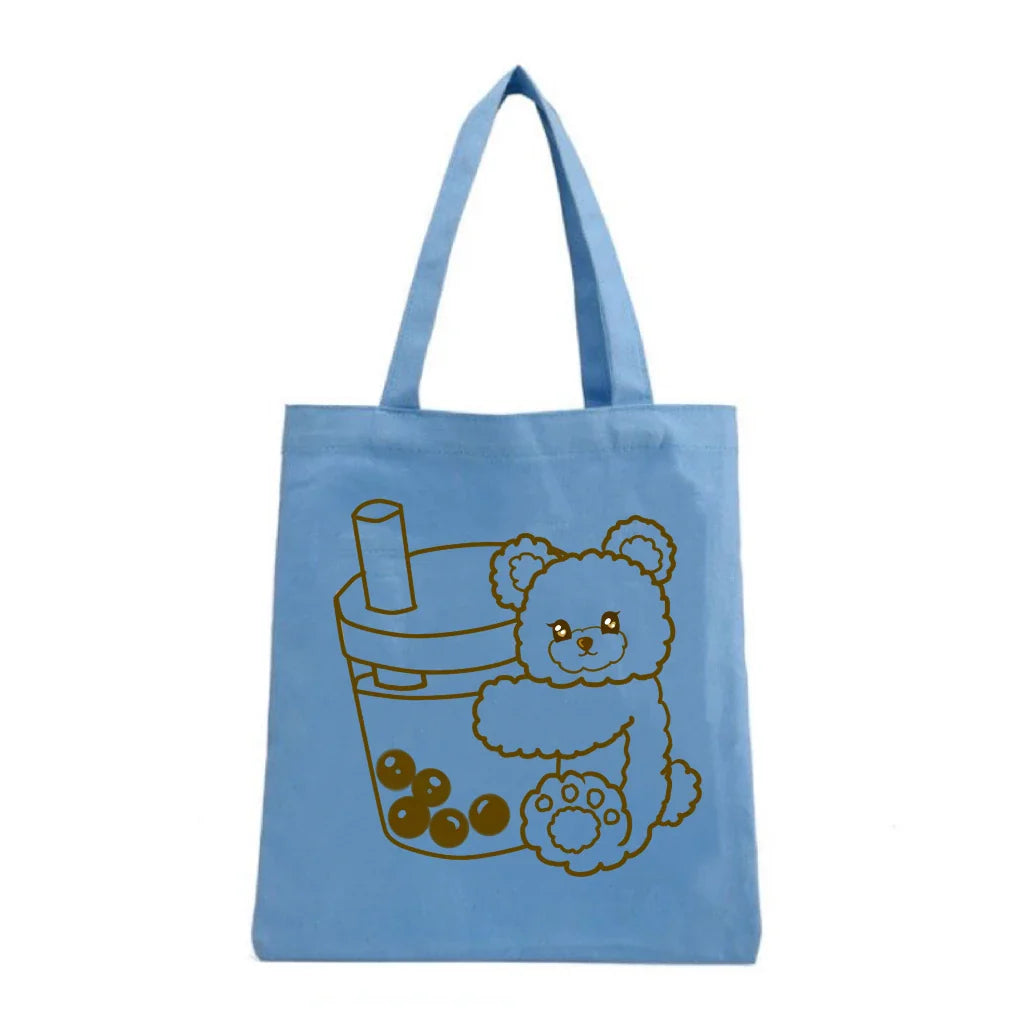 Customized Wholesale White Cotton Tote Bag With Logo High Quality Canvas Cotton Shoulder Tote Bag