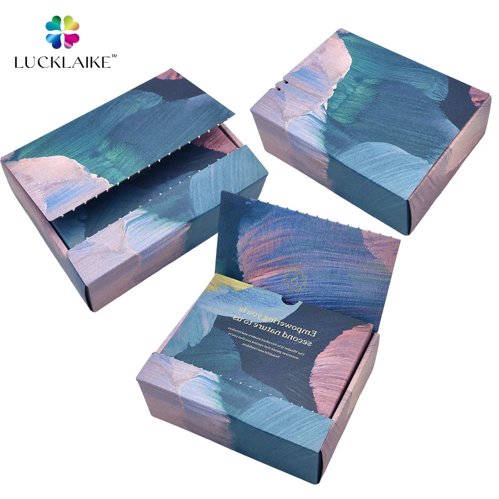 Factory Wholesale Customized Product Deep Blue Packing Shipping Box for Packiging Custom Boxes with logo Packaging