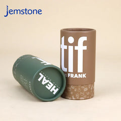 Custom Logo Eco-friendly Kraft Cardboard Cosmetic Perfume Bottle Paper Tube Food Tea Coffee Candle Cylinder Box Packaging