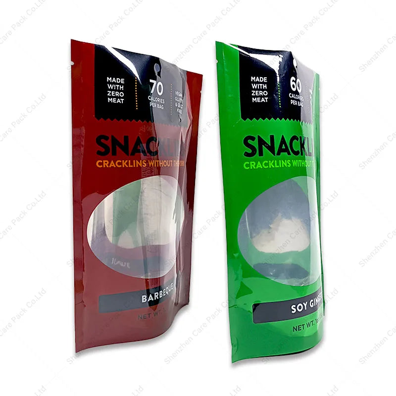 Glossy Laminated Food Zipper Edible Packaging Baggies Plastic Edible Resealable Heat Sealing Mylar Bags