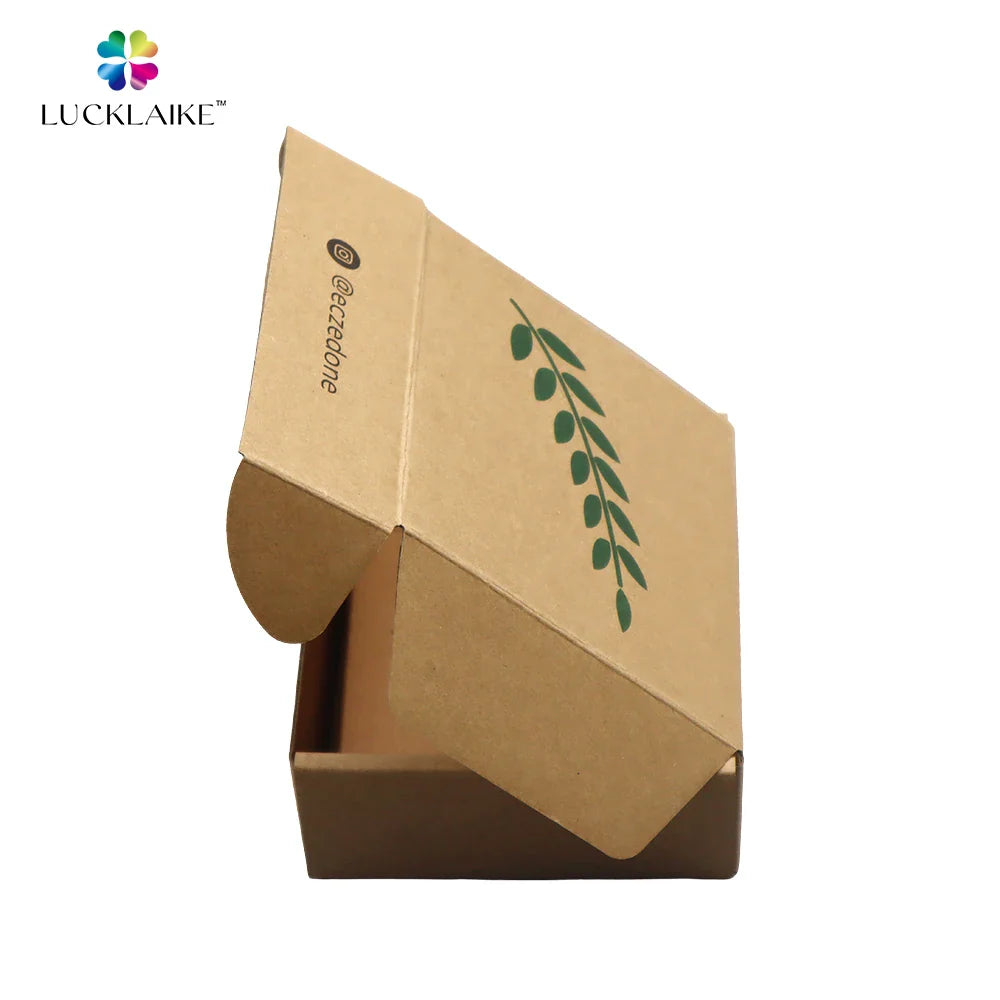 Custom logo Brown Mailer Gift Cosmet Box Corrugated Kraft Mailing Package Paper Carton Box Packaging Shipping Box with logo
