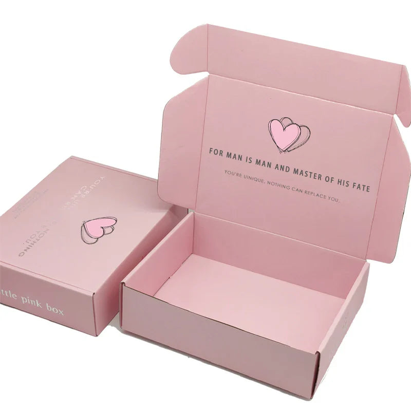 Customized Cardboard Folding Packing Black Mailer Shipping Self Seal Corrugated Box Mailer Tear Strip Clothing Pr Delivery Boxes