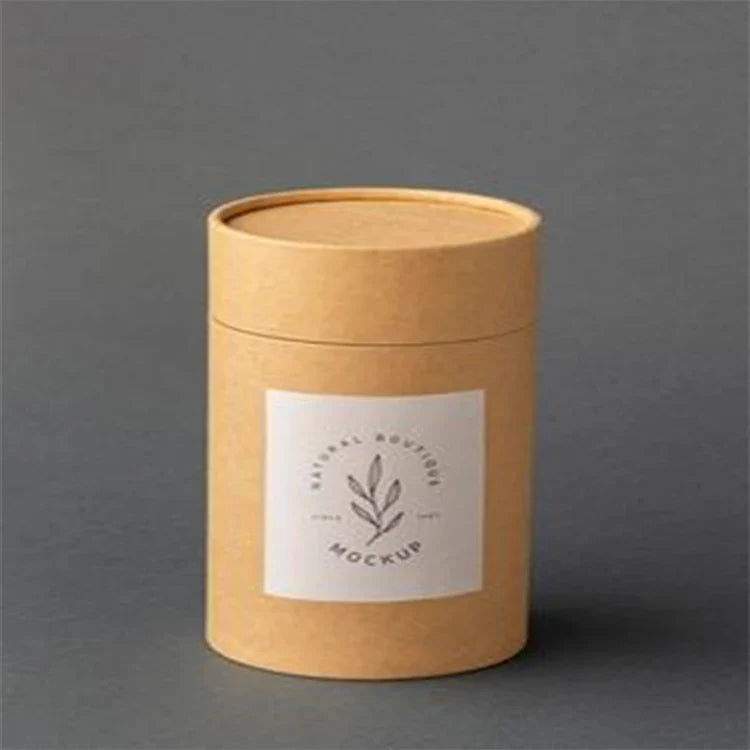 Custom Logo Eco Friendly Large Cardboard Cylinder Container Paper Tube for Clothing T Shirt Sock Scarf Packaging