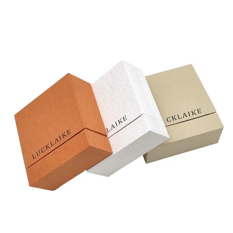 Customized Women Fashion Jewelleries Magnetic Paper Crafts Package Boxes Ring Jewelry Gift Box Packaging Sets With Paper Bag