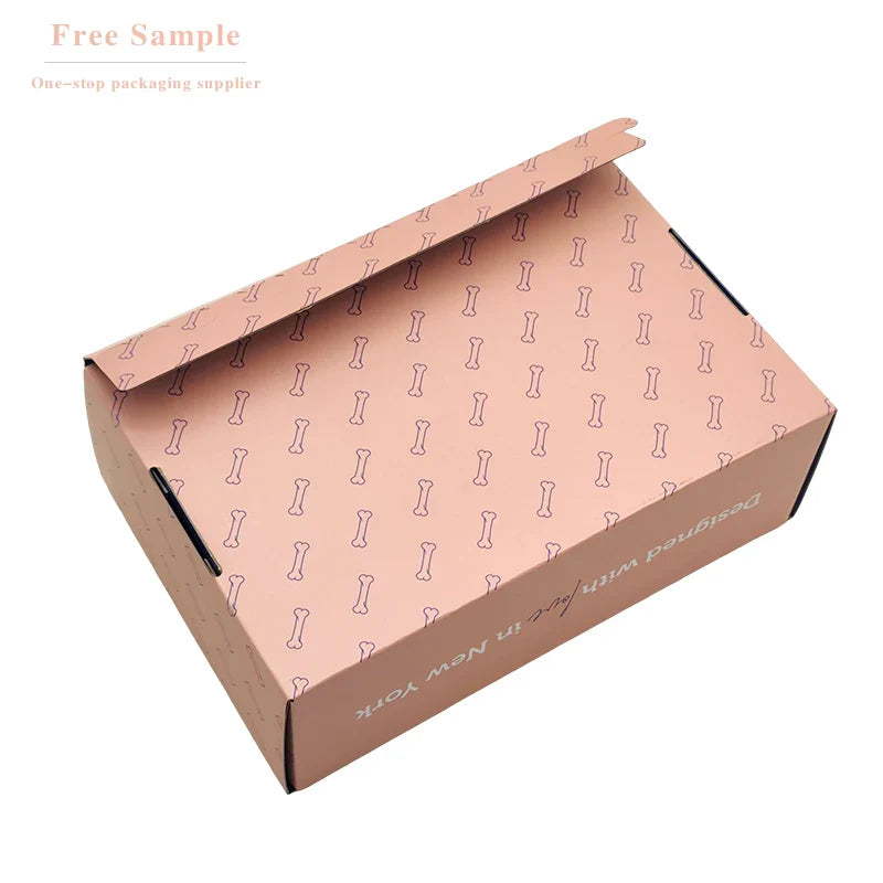 Free Samples Custom Printed Design Postal Airplane Shipping Mailing Box Folding Corrugated Cardboard Paper Packaging Mailer Box