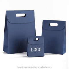 Stylish Open-Top Paper Tote Bag, Glossy Coated Shopping Bag Without Handle Paper Bags for Retail Fashion Boutique Packaging Bags