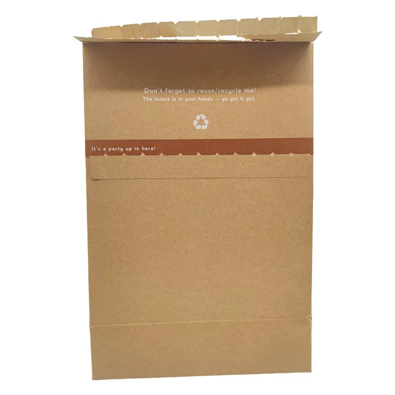Custom Design Eco-Friendly Kraft Paper Large Shape Mailer Bags Flat Mailer Expandable Envelopes Packaging for Clothing Store