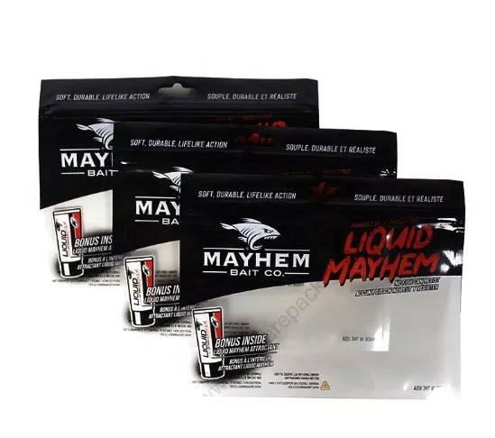 Resealable Zipper Hanger Hole Fish Lure Bag Packaging Pouch 8''x4'' Customized Soft Plastic Bait Bags for Fishing