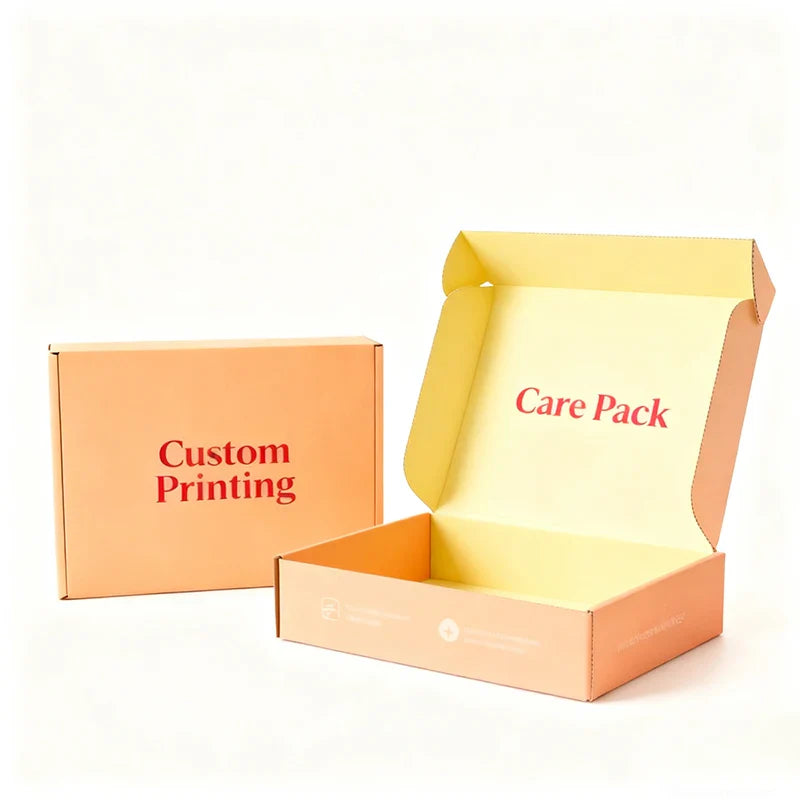 Custom Branded Printed Black Corrugated Shipping Boxes Clothing Packaging Mailer Paper Box