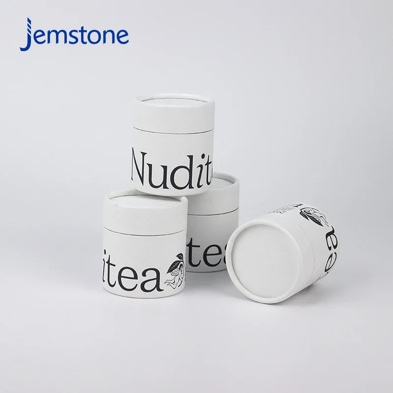 Custom Biodegradable Kraft Cardboard Food Tea Bag Powder Coffee Tube Packaging Cosmetic Perfume Candle Paper Tube
