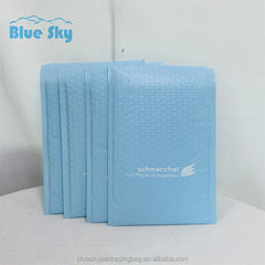 Eco-Friendly Blue Bubble Wrapping Bags - Recyclable & Biodegradable Options, Lightweight Mailer for Easy Storage & Transport