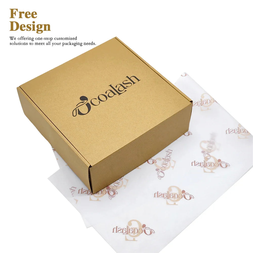 China 100% Recycled E-commerce Business Packaging Tissue Paper Board Clothing Shipping Kraft Corrugated Boxes with Logo