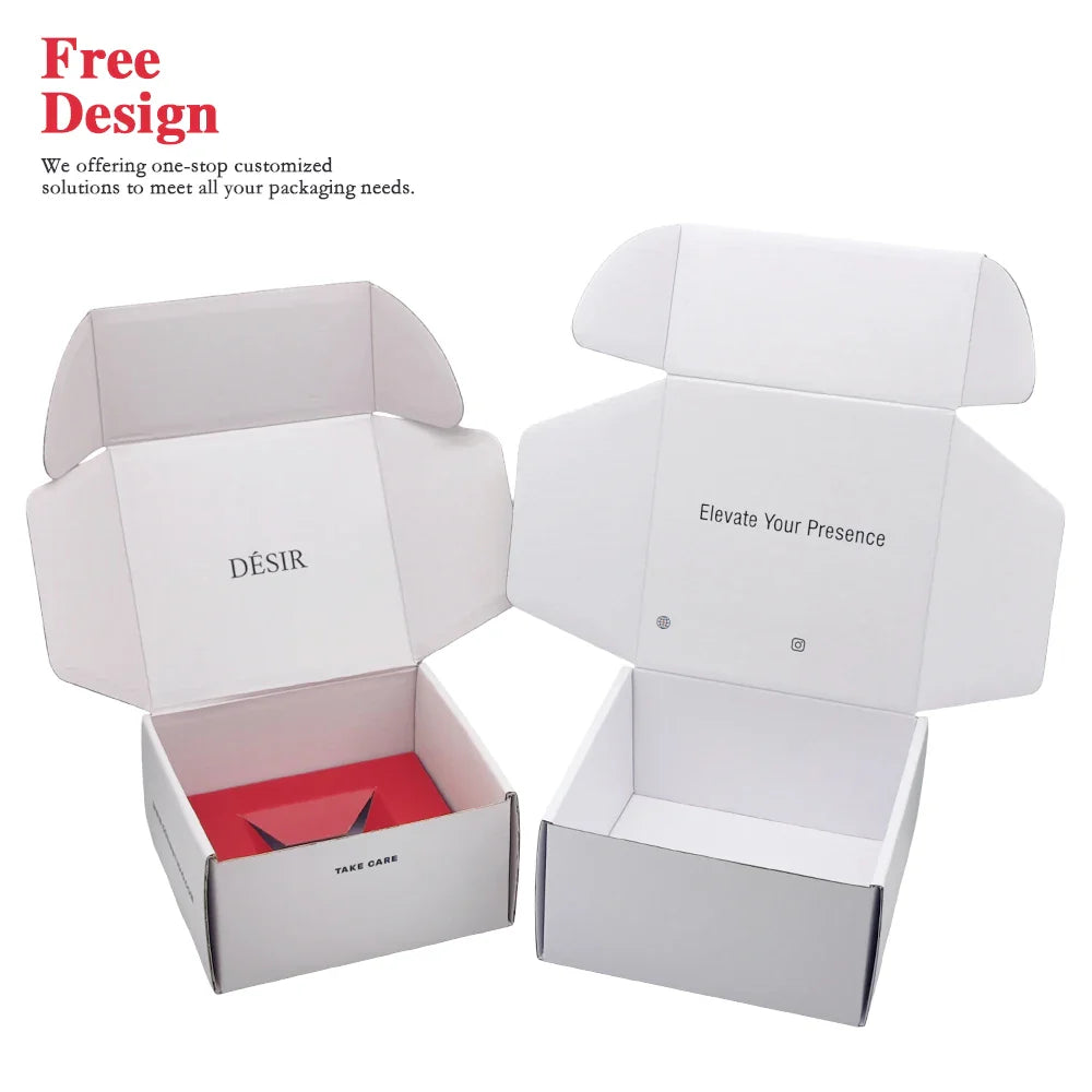 Custom Emballage Beige Corrugated Packaging Package Paper Carton Shipping Box Packaging Mailer Postal Boxes for Packiging