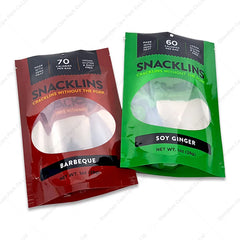 Custom Plastic Potato Chips Snack Dry Fruit Seed Coffee Pet Food Nut Bag Stand up Pouch With clear Window Without Zipper