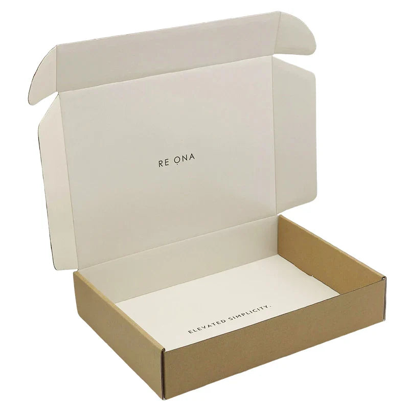 Custom Corrugated Recycled Brown Kraft Paper Folding Scarf Hat Pillow Socks Brand Carton Gift Boxes Package for Shipping