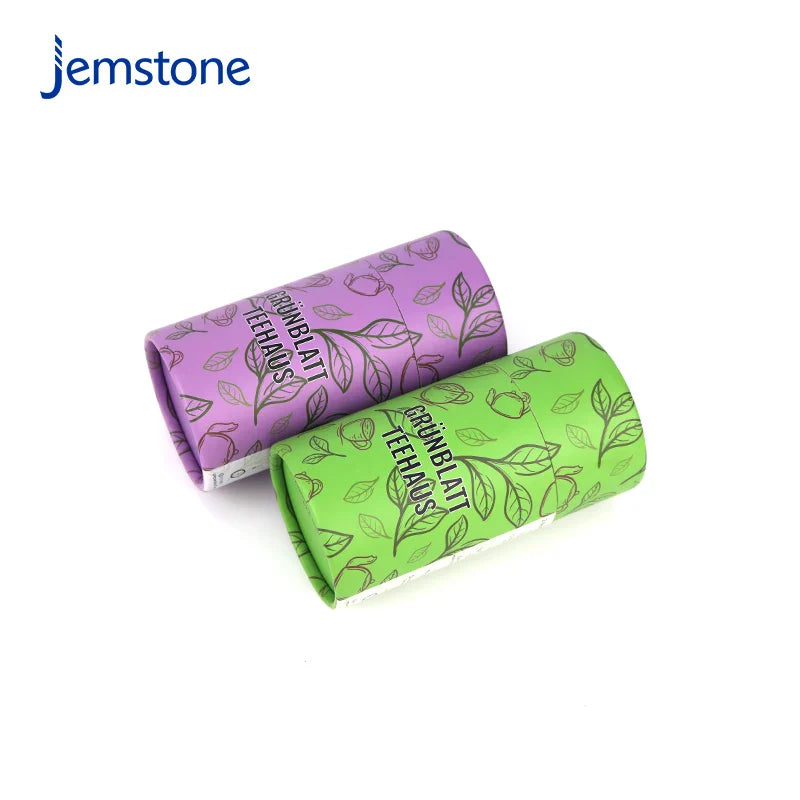 Printed Food  Coffee Bean Tea Leaf Tea Bag Paper Tube Seasoning Spices Snack Cake Nut Kraft Cardboard Cylinder Packaging