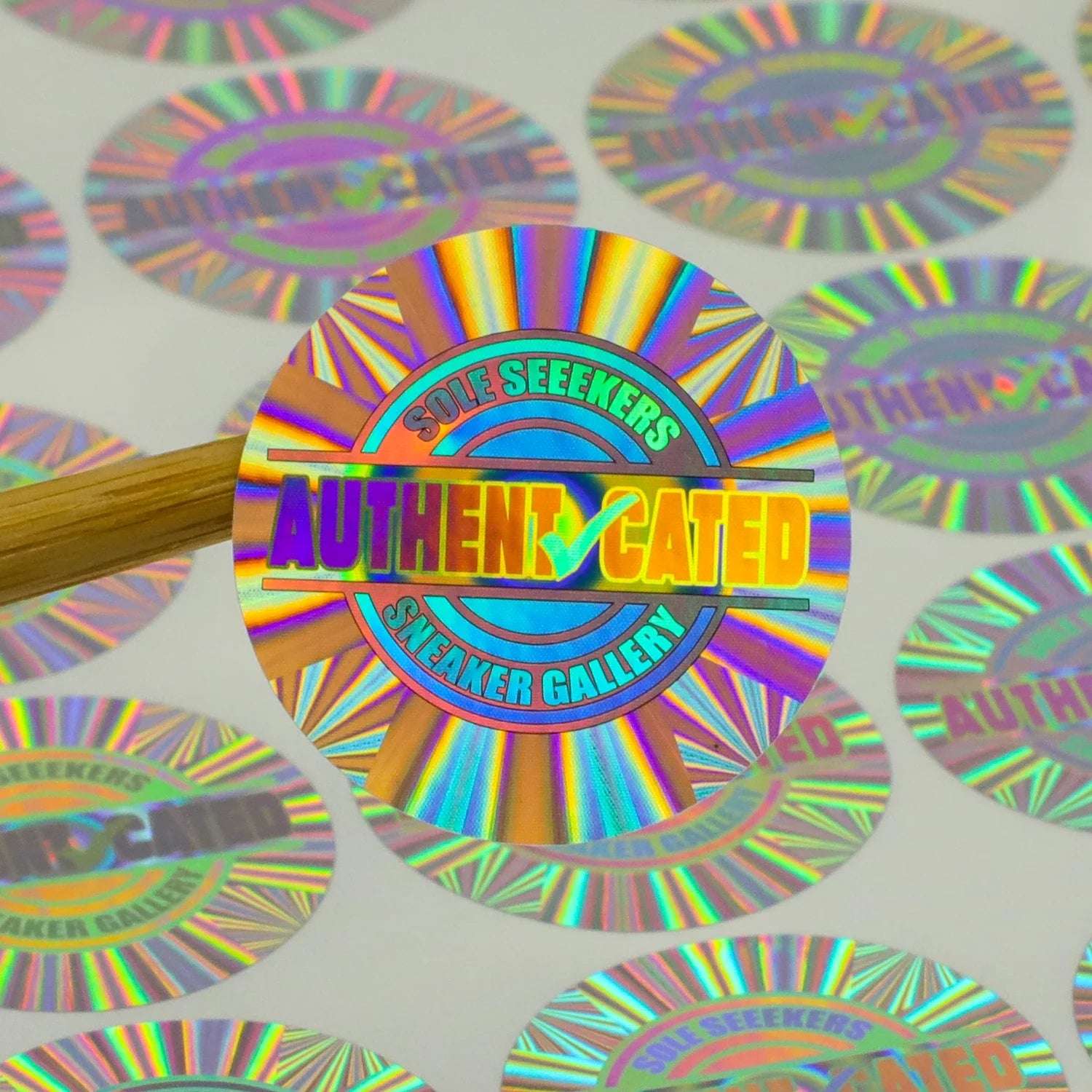 Custom Hologram Sticker Printing 3D Anti-counterfeit Holographic Stickers with QR Code Security Label