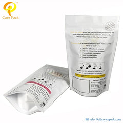 Stand up Pouches Bags Powder Packaging Tea Plastic Food Grand Packaging Customized Can Customized PE Digital Printing Zipper Top