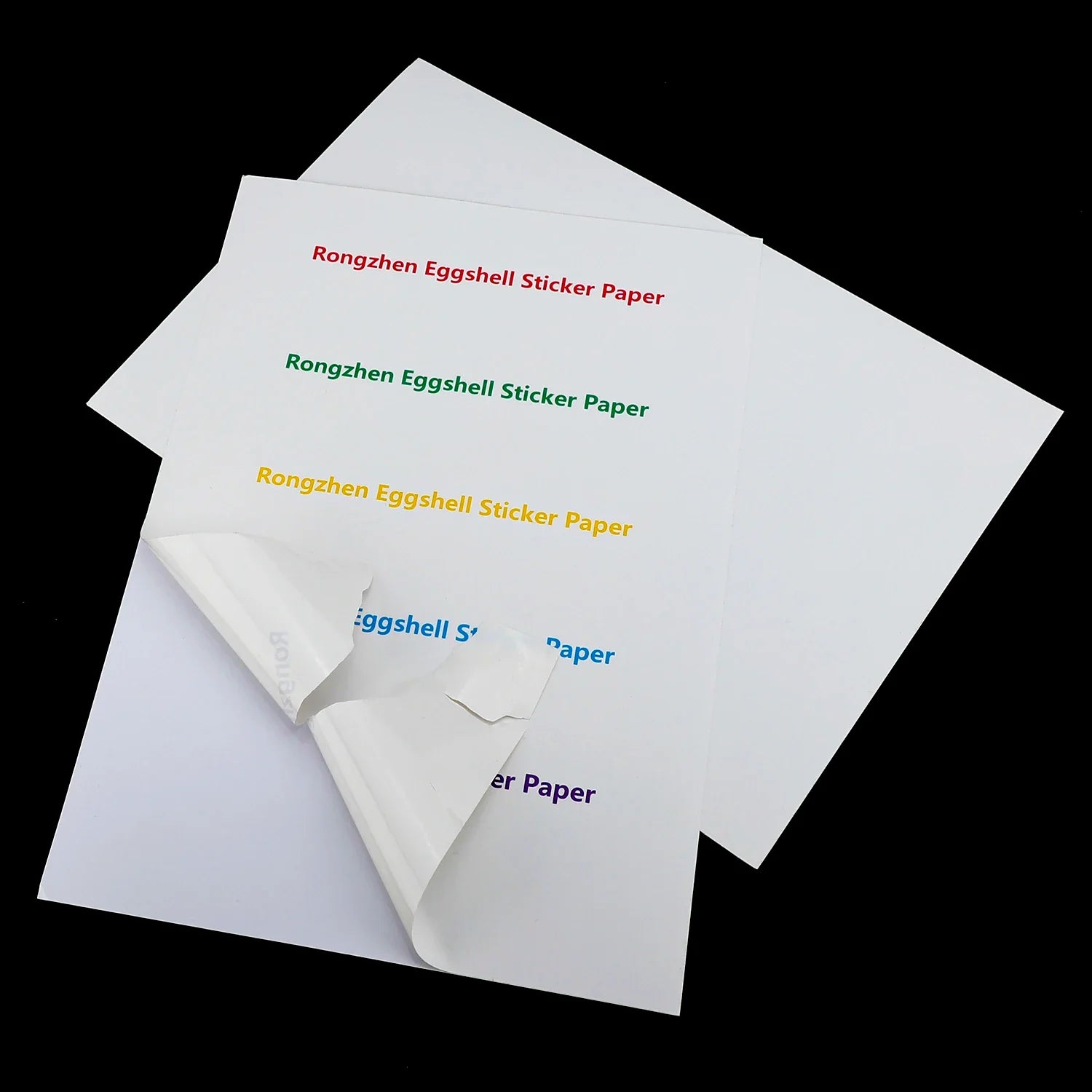 Holographic A4 Destructible Stickers Sheets Vinyl A4 Egg Shell Paper Adhesive Graffiti Hologram Eggshell Stickers Sheet