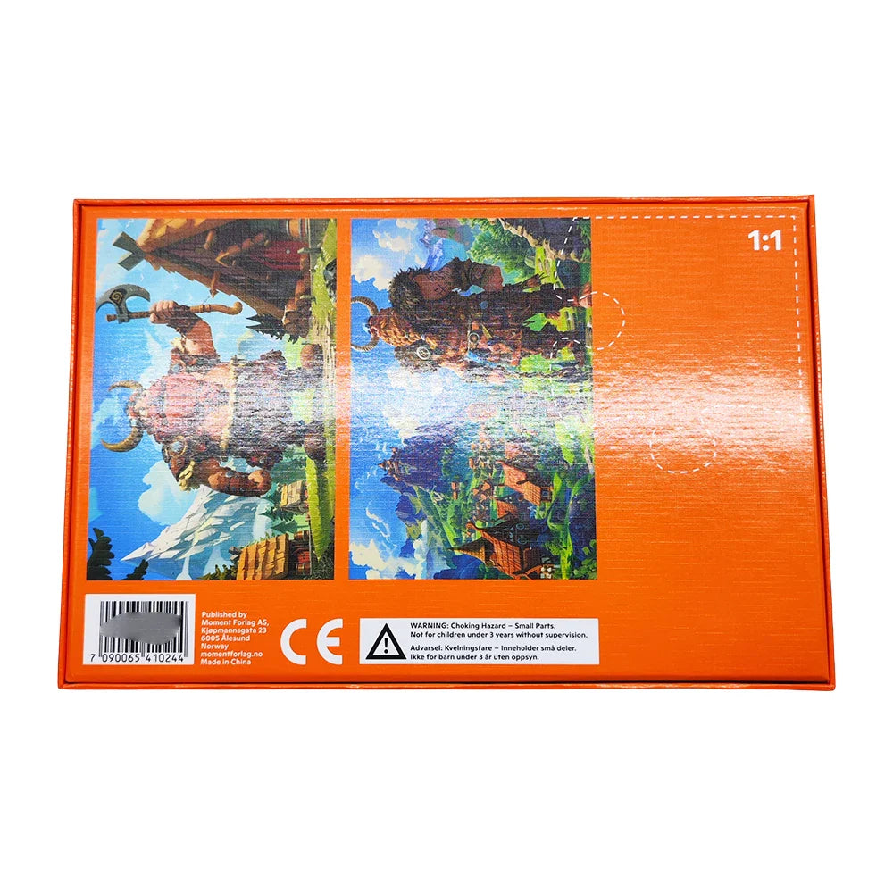 Factory Wholesale Fashion Jigsaw Puzzles Kids Vikings Cartoon Themed Paper Learning Educational Puzzles for Toddler