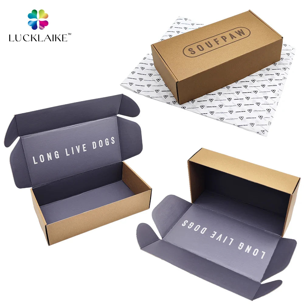 Custom logo Large Corrugated Mailer Cardboard Kraft Paper Box Luxury Book Packaging Box for Beauty Products