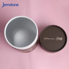 Custom logo Food Grade Eco Friendly Cardboard Cylindrical 2.5 Inch Diameter Kraft Paper Tube Cylindrical Box Packaging