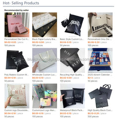Compact Matte Zipper Bags for Accessories Certified Matte Zipper Bags for European Market Frosted Zipper Bags