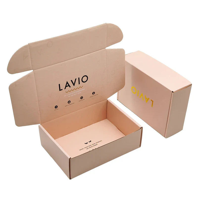 Customized Eco Friendly Matt Lamination Recycled Folding Gift Shopping Packaging Square Mailer Kraft Paper Boxes for Clothing