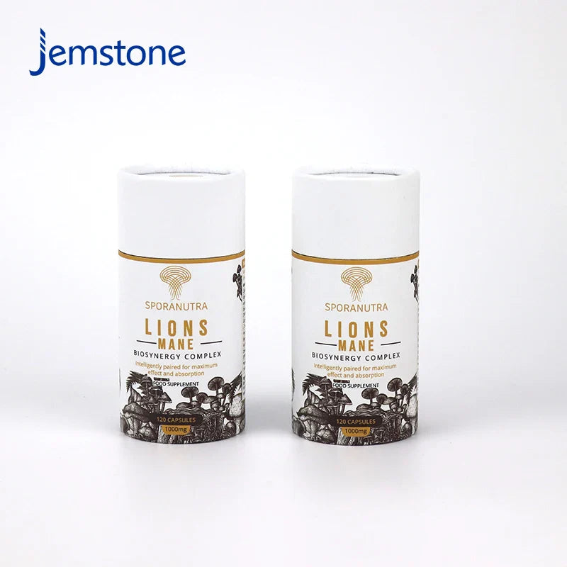 Custom 100%Recyclable Luxury Round Kraft Food Capsule Cardboard Tube Coffee Cylinder Box Packaging Tea Paper Tube
