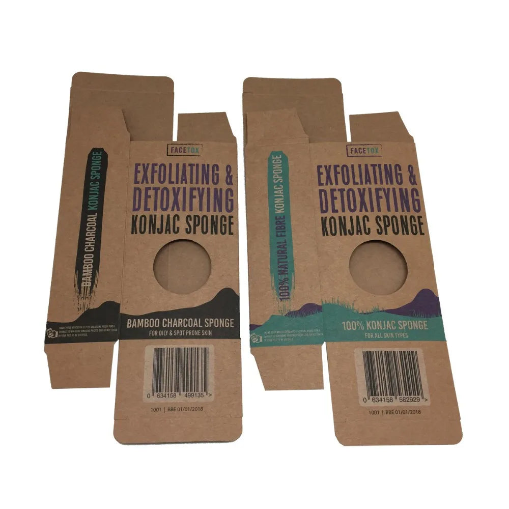Recycled Brown Paper Kraft Die Cut Soap Packaging Box Cardboard Boxes for Soap for Makeup Face