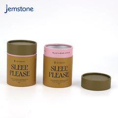 Custom Recyclable Brown Luxury Kraft Cardboard Food Tea Coffee Cylinder Box Packaging Bread Cakes Snacks Paper Tube