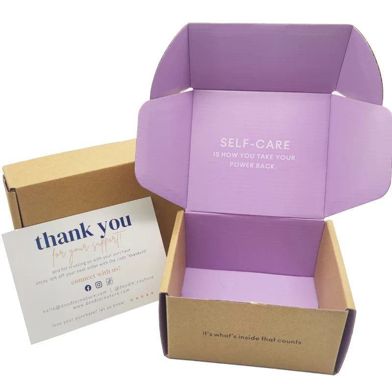 Custom Private Label Corrugated Cardboard Personal Care Packaging Shredded Paper Gift Boxes for Shipping Packiging