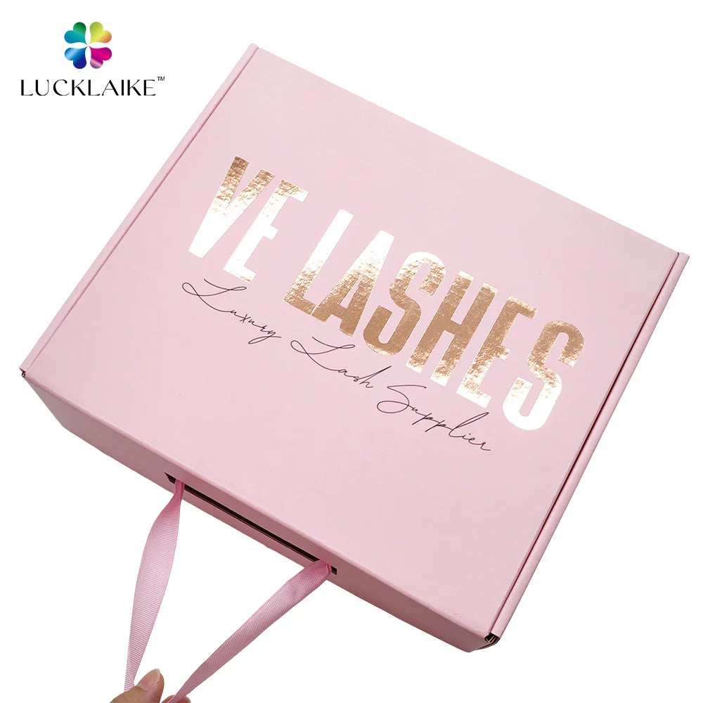Customize Holographic Branded Cosmetics Cajas Personalizadas Corrugated Mailing Packaging Boxes with Custom logo