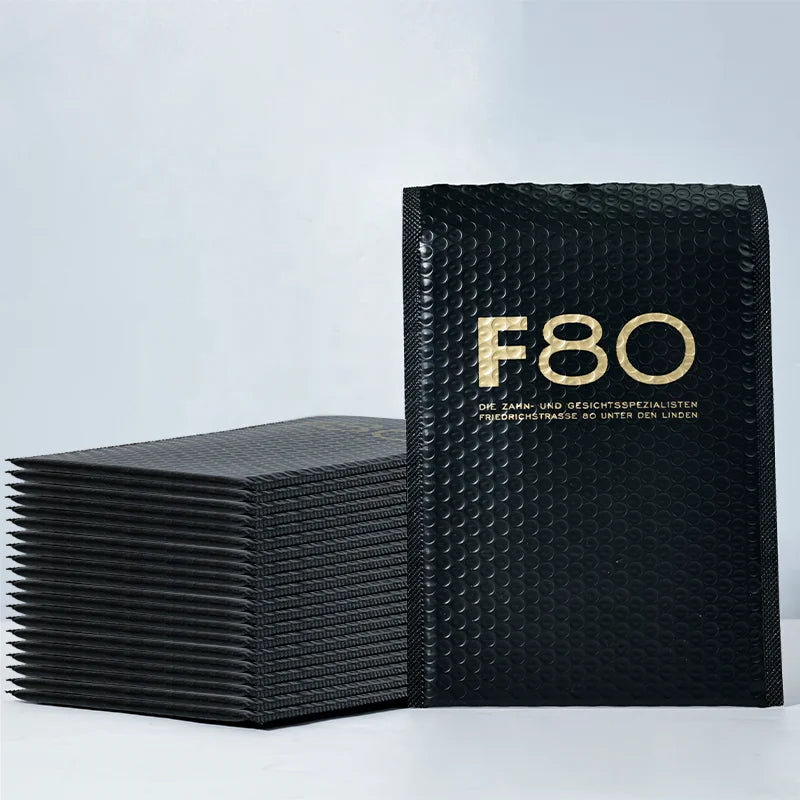 High Quality Shipping Envelope Bag 6x10 Waterproof Black Packing Bubble Bags Custom Bubble Mailer with Logo