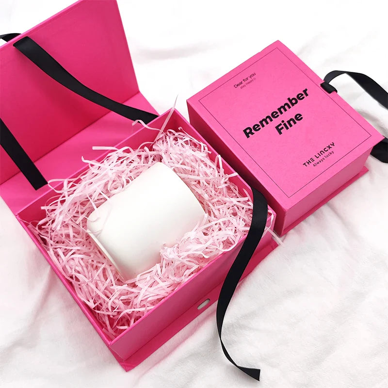 Custom Luxury Men Woman Magnet Closure Folding Cardboard Shoe Gift Paper Boxes White Magnetic Box Packaging for Present