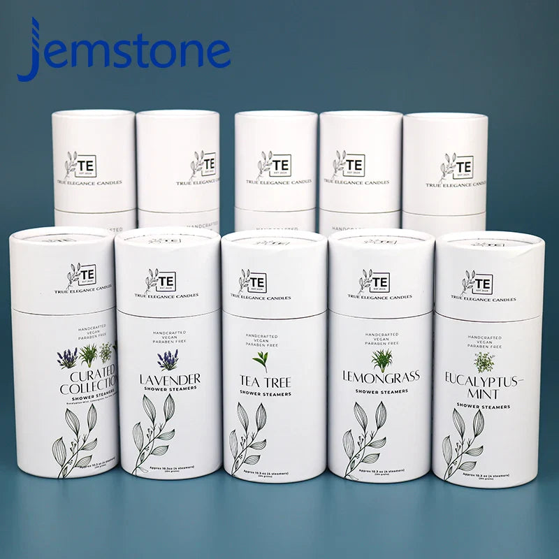 Custom Waterproof  Food White Round Product Bottles  Kraft Push up  Paper Tube Box Sealing Paper Tube Packaging