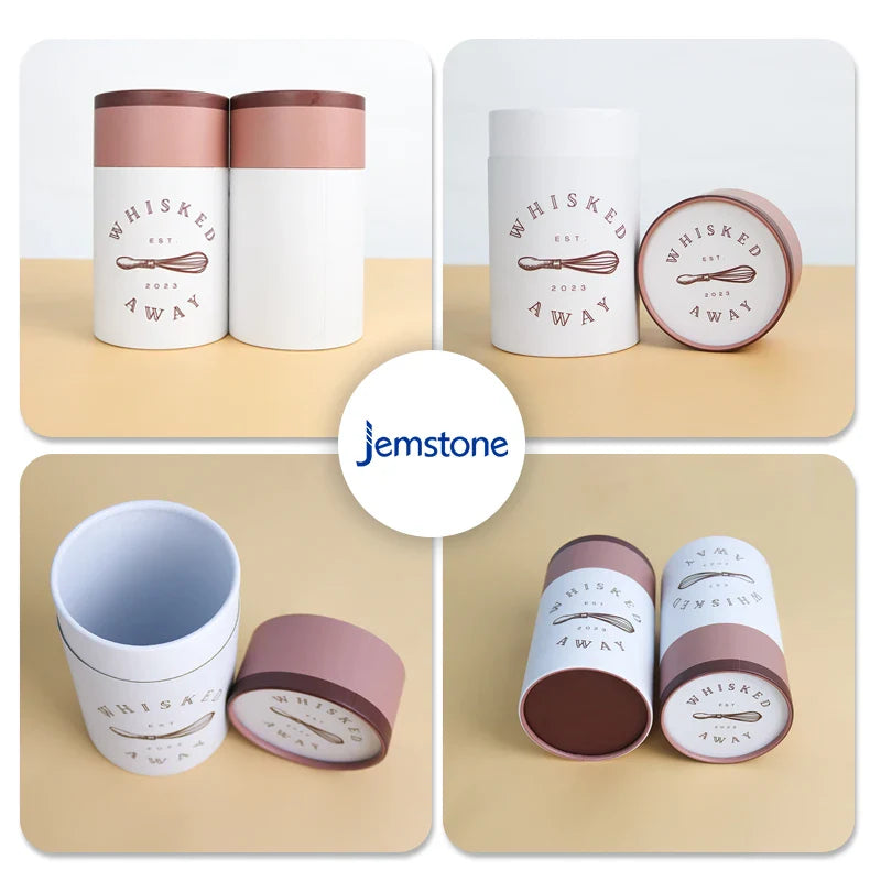 Food Grade Paper Packaging Cylinder Cardboard Powder Container Tea Coffee Bean Oats Kraft Coffee Paper Tube